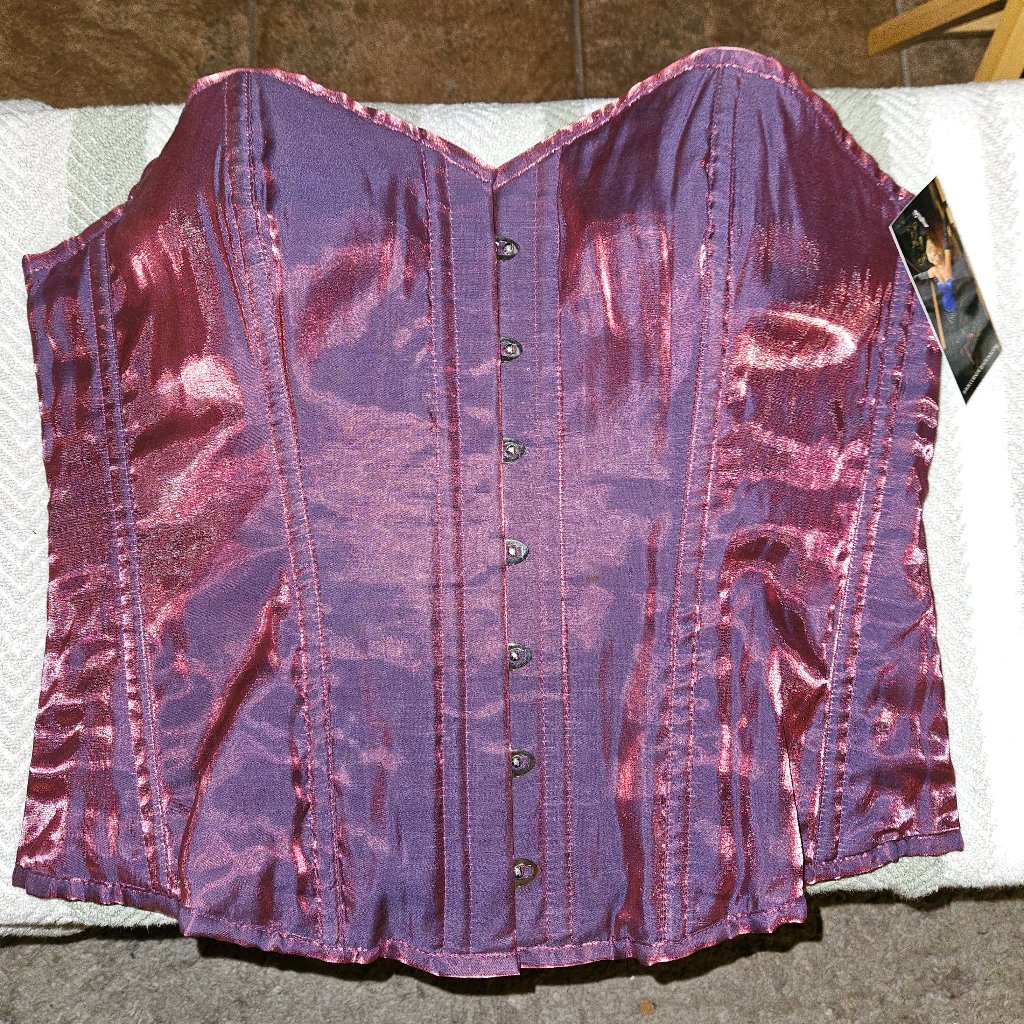 4xl Nwt Vintage Tight Lacing Steel Boned Purple Corset